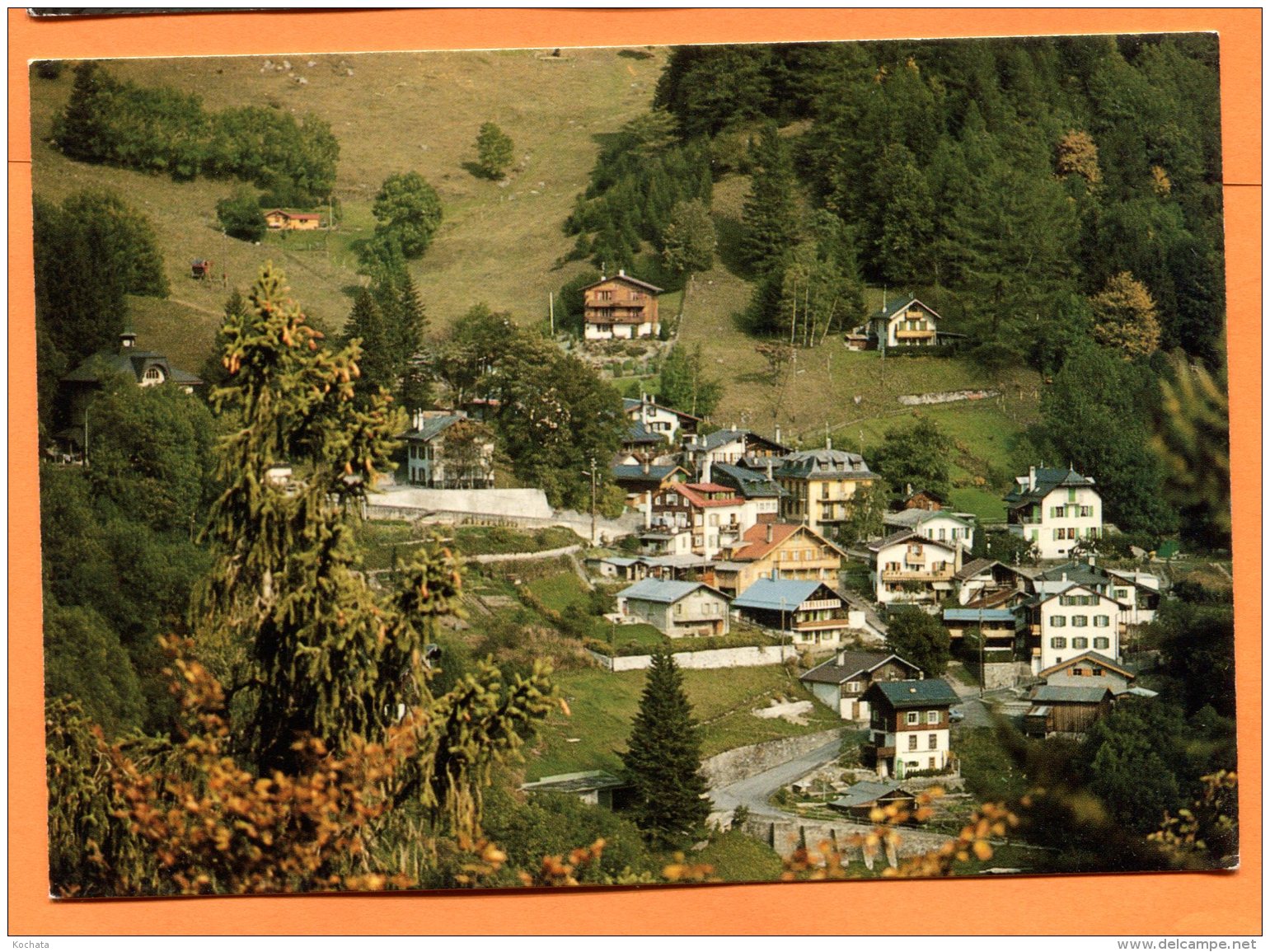 CAL1325, Village De Morcles, Alpes Vaudoises, 1986, 80332, GF,non Circulée - Morcles