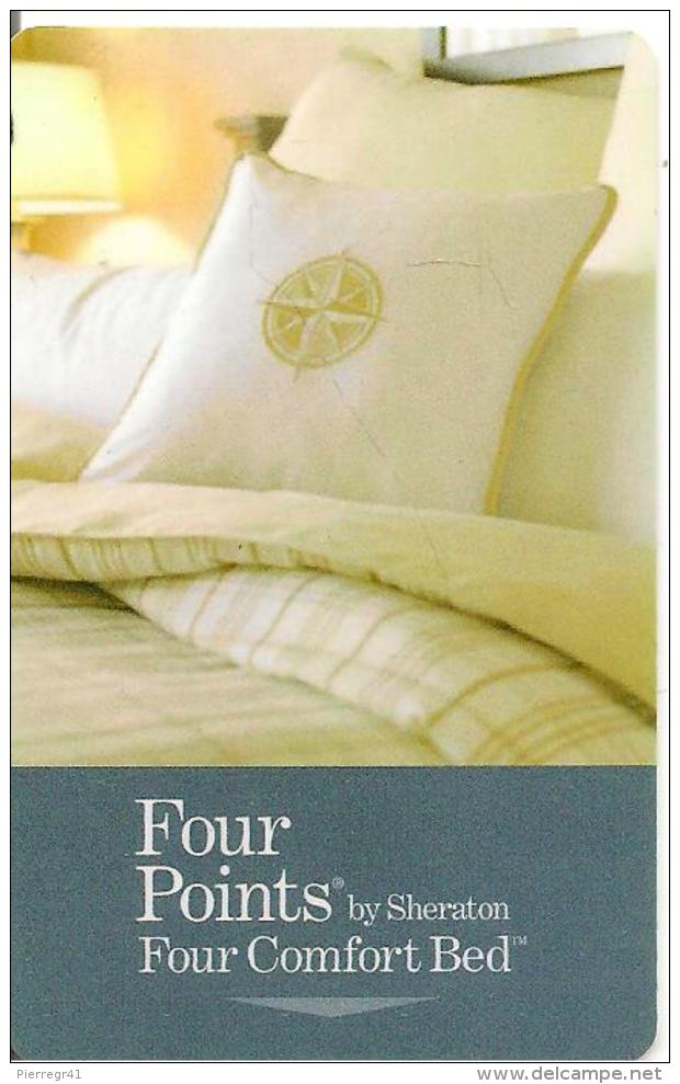 CLE-HOTEL-MAGNETIQUE-SHERATON.FOUR POINTS-FOUR CONFORT BED-TBE-TRES RARE- - Hotel Key Cards