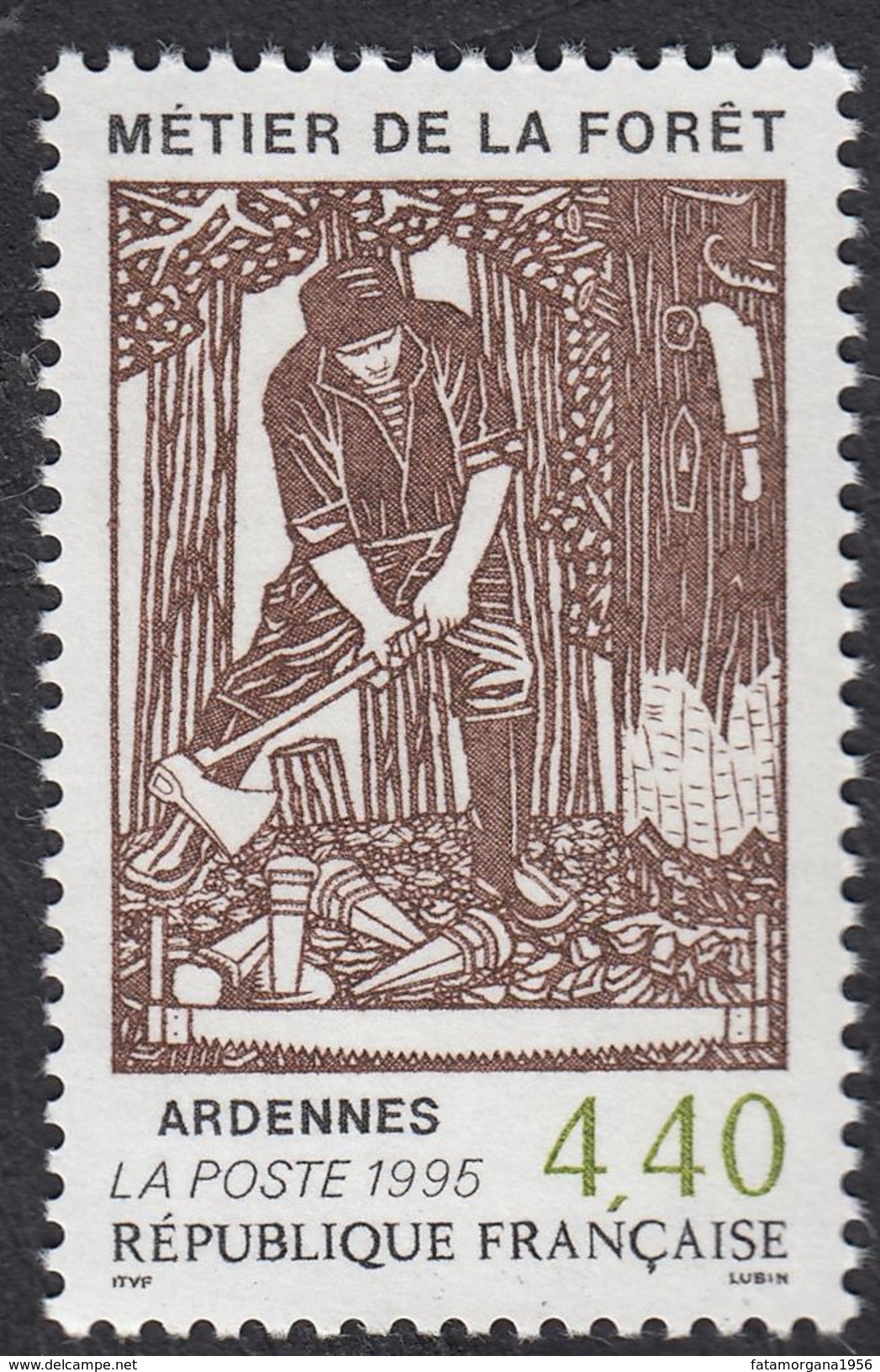FRANCE Francia Frankreich - 1995 - Yvert 2943, Métier De La Forêt - Ardennes, Neuf, Parfait - Nuevos