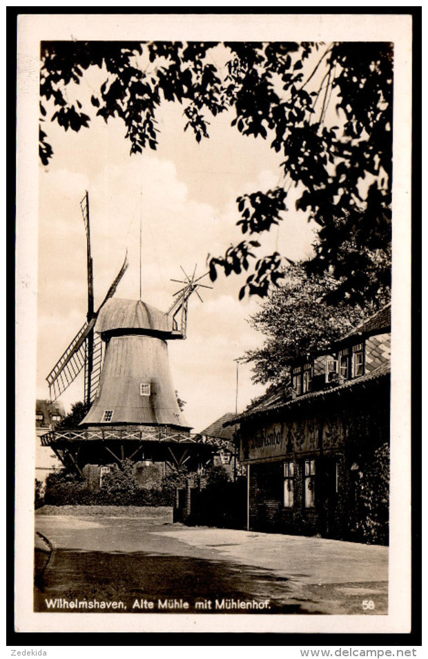 6654 - Alte Foto Ansichtskarte - Wilhelmshaven - Alte Mühle Mit Mühlenhof - Trinks & Co Nr. 58 - N. Gel - Bockmühle - Wilhelmshaven