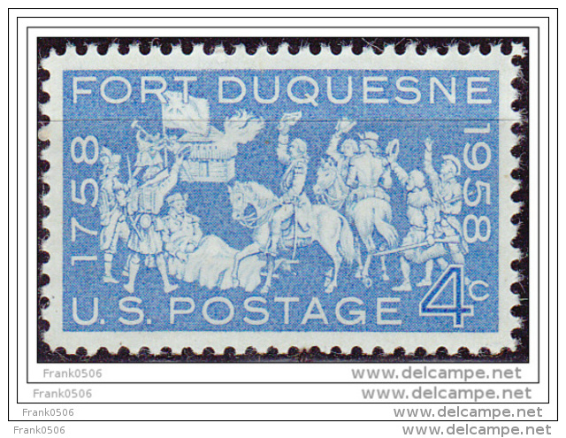 USA 1958, Fort Duquesne, MNH - Ungebraucht