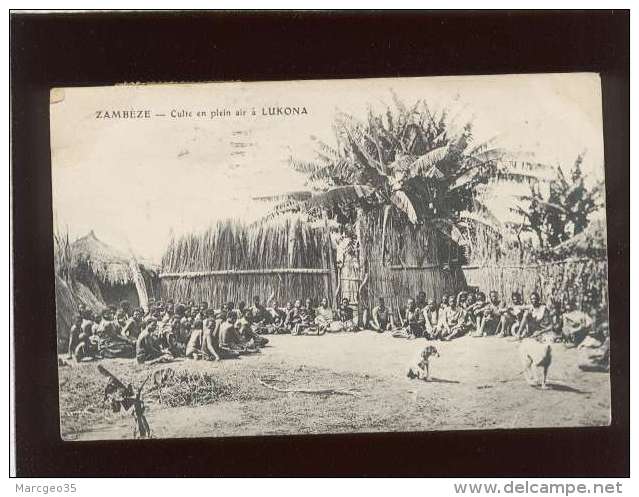 Zambèze  Pas D'éditeur Culte En Plein Air à Lukona , Animée - Zambie