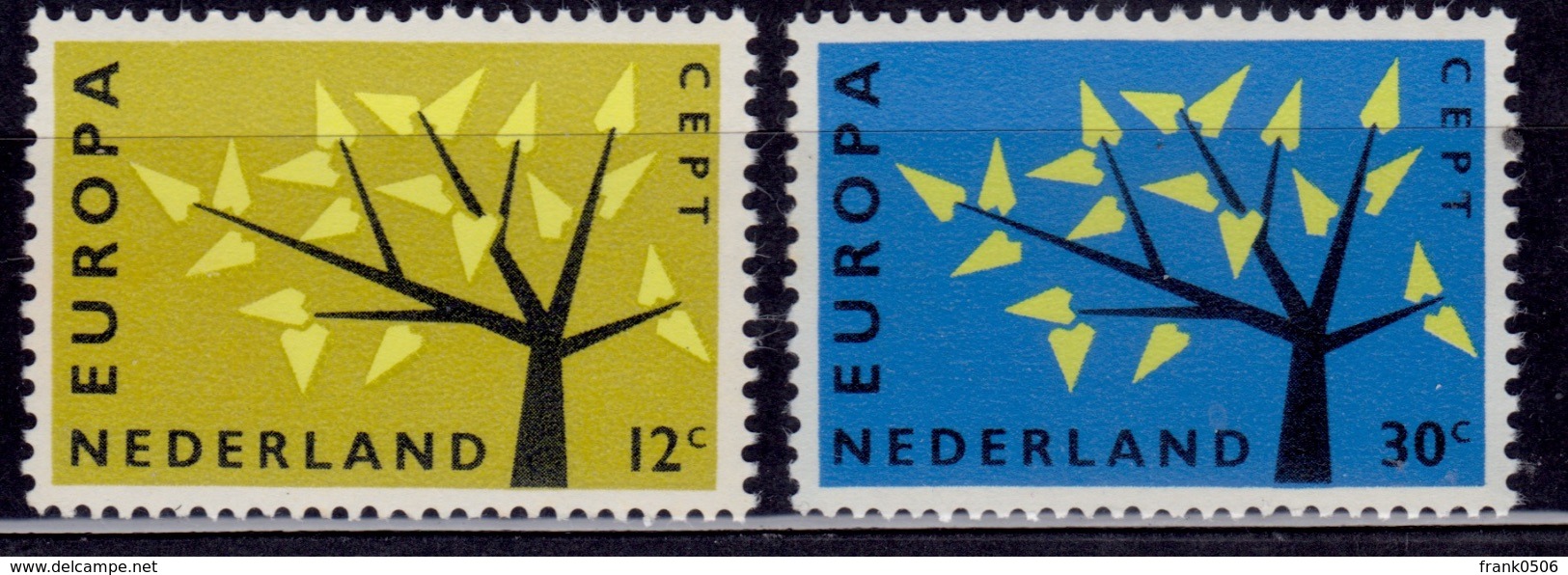 Netherlands, 1962, CEPT, Europa, Sc#394-95, MNH - 1962