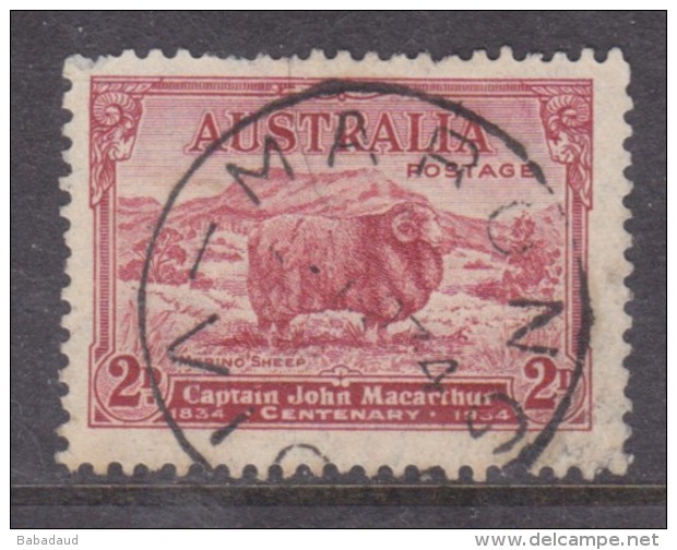 Australia, GVR,1934, Merino Sheep / Macarthur2d, MARONG VIC. , 1934.d.s. - Used Stamps