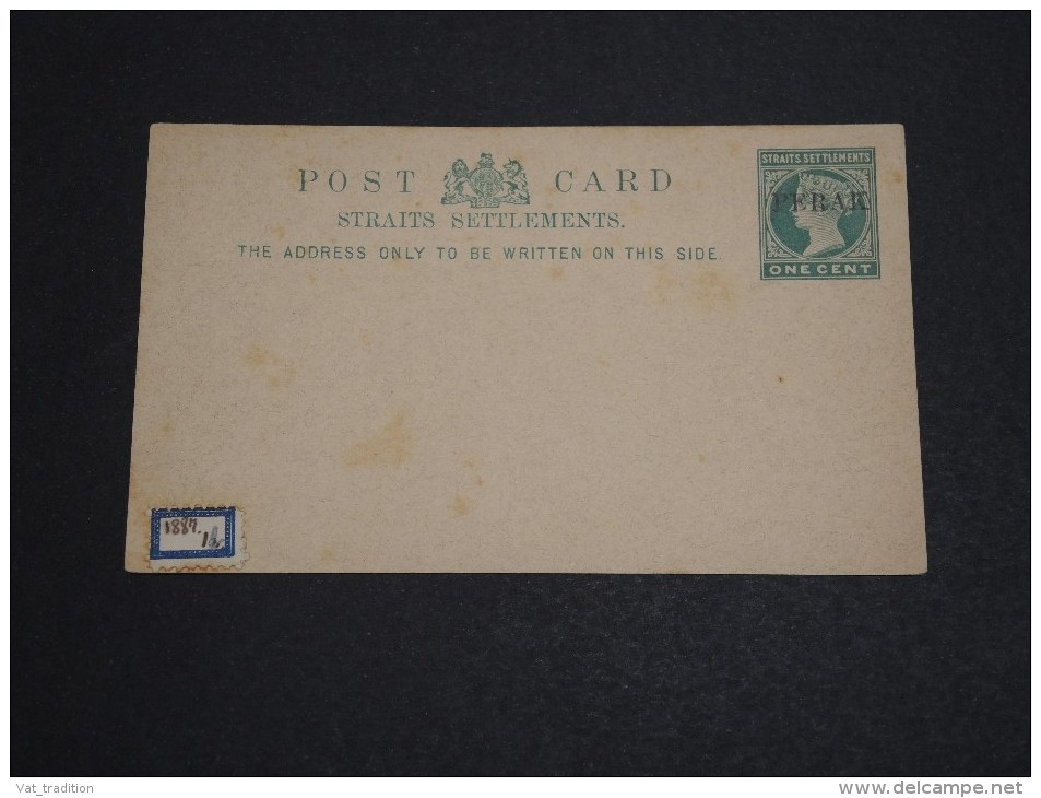 GRANDE BRETAGNE / PERAK - Entier Postal De Straits Settlements Surchargé Perak Non Voyagé - A Voir - L 2768 - Perak