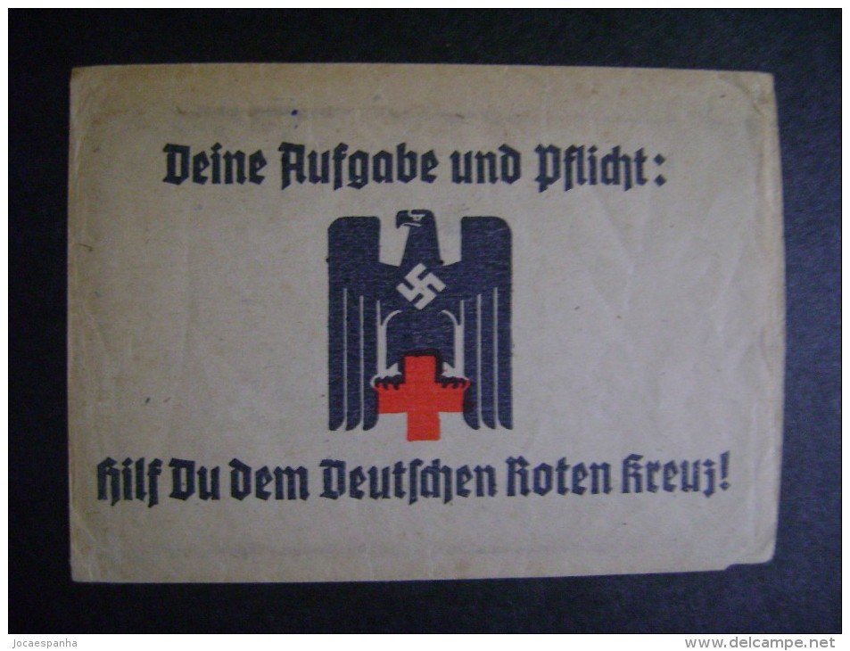 RARE ENVELOPE HEADED "HELP The German Red Cross," Your Task OBLIGATION AND, AS - Croix-Rouge