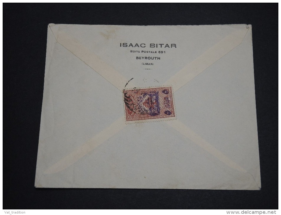 LIBAN - Enveloppe De Beyrouth Pour Paris En 1946 , Affranchissement Plaisant Recto Et Verso - A Voir - L 2781 - Liban