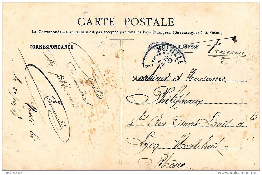 [DC3300] CPA - LA CUEILLETTE - Viaggiata 1908 - Old Postcard - Fiori