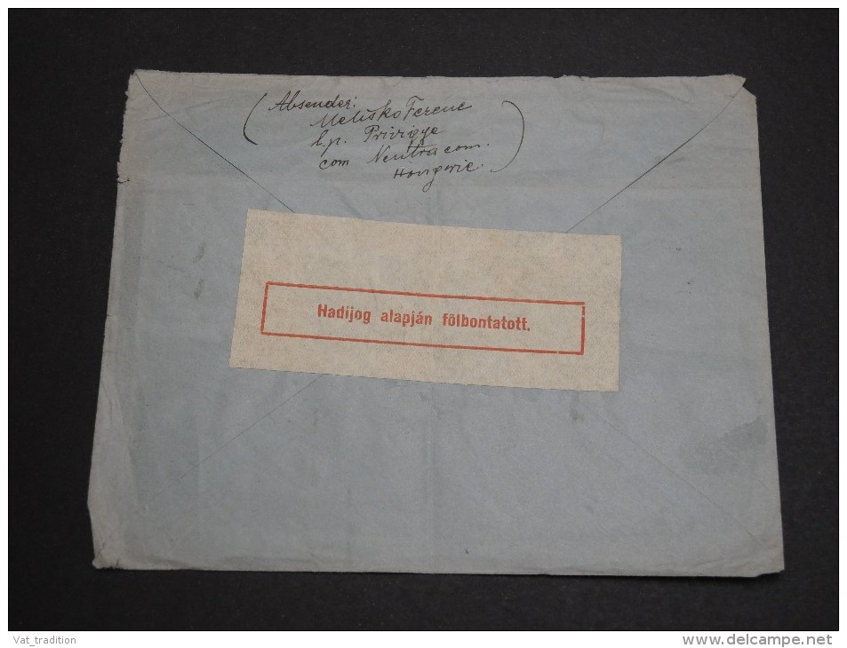HONGRIE - Enveloppe De Prisonnier Du Camp De Privigye Pour La Croix Rouge à Copenhague En 1928  - A Voir - L 2805 - Marcophilie
