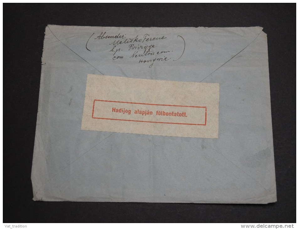 HONGRIE - Enveloppe De Prisonnier Du Camp De Privigye Pour La Croix Rouge à Copenhague En 1928  - A Voir - L 2805 - Poststempel (Marcophilie)