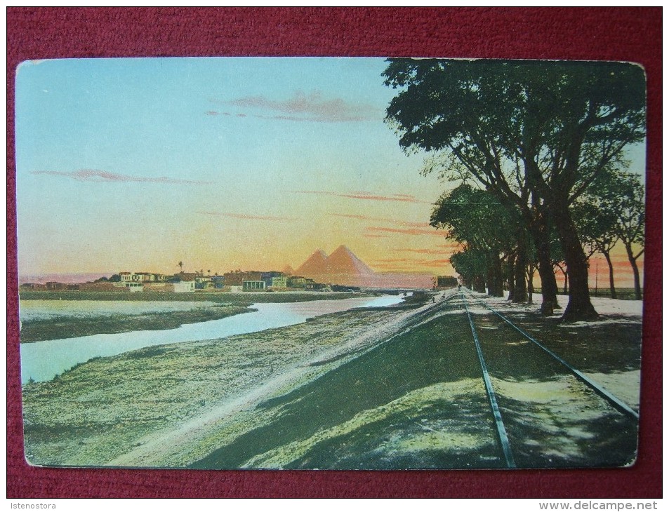 EGYPT / CAIRO - THE ROAD TO THE PYRAMIDS / 1910-20 - Kairo