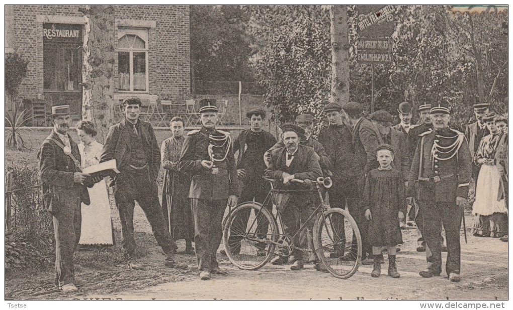 Gendarmes Belges à La Frontière Franco-Belge ( Givet ), Ramenant Des Extradés - 1907 ( Voir Verso ) - Police - Gendarmerie