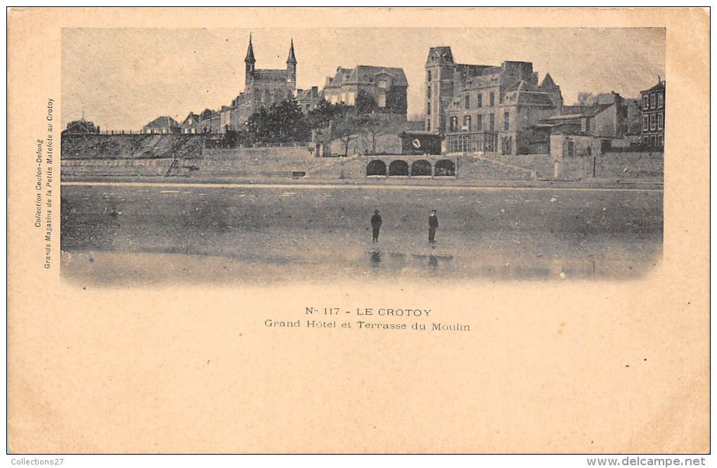 80-LE CROTOY- GRAND HÔTEL ET TARRASSE DU MOILIN - Le Crotoy