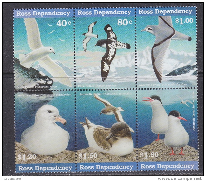 Ross Dependency 1997 Sea Birds 6v Se-tenant ** Mnh (32245) - Ungebraucht