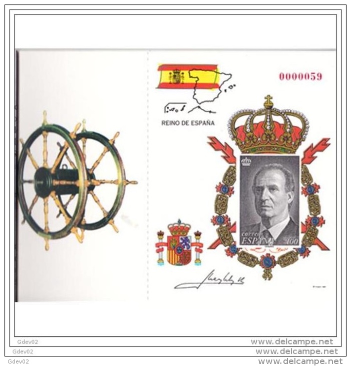 ESPO64ANR-AL3629TVFR.Espagne .Spain.CARNET DEL REY D. JUAN CARLOS L.1998.(Ed  PO 64A/6D-NR).Sin Charnela.. RARO - Familles Royales