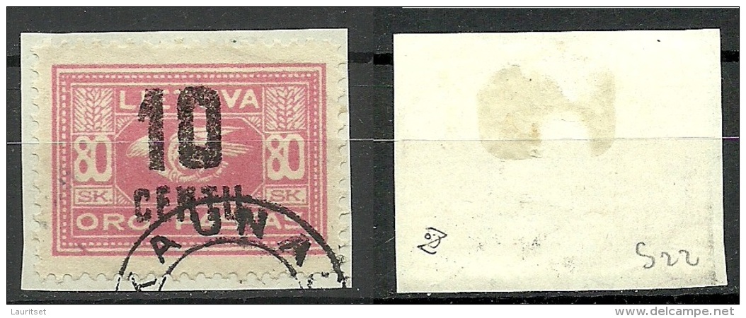 LITAUEN Lithuania 1922 Michel 179 O Signed Zumstein - Litauen