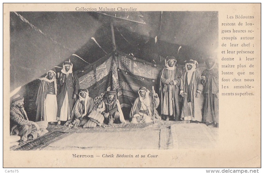 Liban - Lebanon - Syrie - Mont Hermon - Cheik Bédouin Et Sa Cour - 1931 - Liban