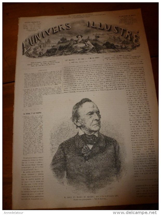 1867 UNIL:Baudelaire;London;Leipzig;Gorilles;Ch D Fer Du Brenner;CHASSES (Buffle-Léopard-Serpent) ;Cannibales; Bègues - 1850 - 1899