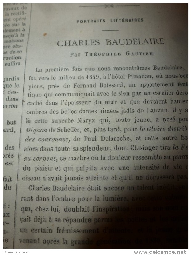 1867 UNIL:Baudelaire;London;Leipzig;Gorilles;Ch D Fer Du Brenner;CHASSES (Buffle-Léopard-Serpent) ;Cannibales; Bègues - 1850 - 1899