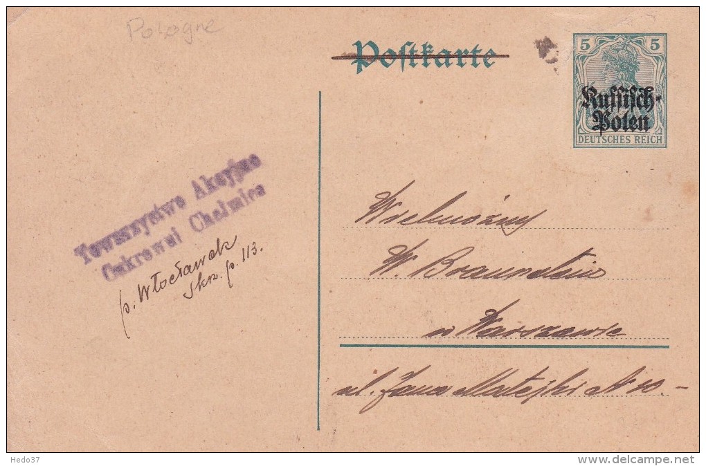 Pologne - Entiers Postaux - Lettres & Documents