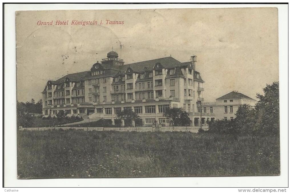 ALLEMAGNE . KÖNIGSTEIN I. TAUNUS .  . GRAND HOTEL . - Koenigstein