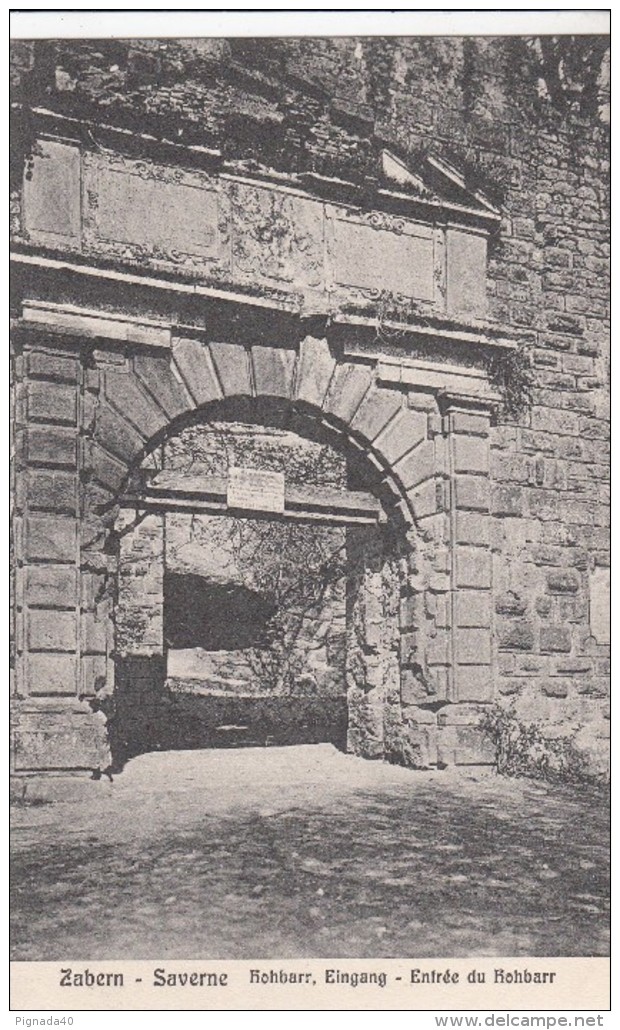 G , Cp , 67 , SAVERNE , Entrée Du Rohbarr - Saverne