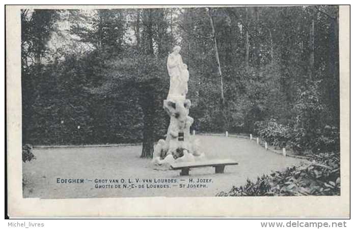 Edegem - Edeghem - Groot Van O L V Van Lourdes - Grotte Den N D De Lourdes - H Jozef - St Joseph - Circulé En 1914 - TBE - Edegem