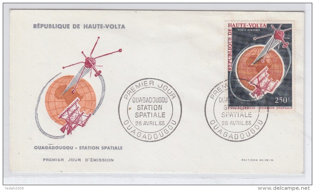 Haute-Volta SPACE SATELLITE FDC 1966 - Afrika