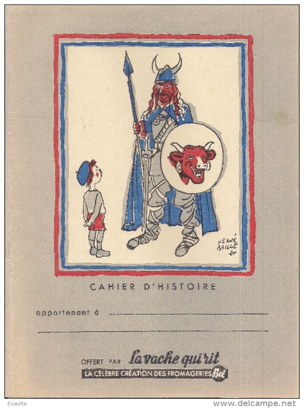 Protège-Cahiers - Illustration Hervé Baille - La Vache Qui Rit -   Vercingétorix - Other & Unclassified