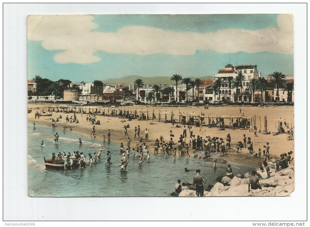 Espagne - Espana - Cataluna - Barcelona - Villanueva Y Geltru La Playa Plage 1961 - Barcelona