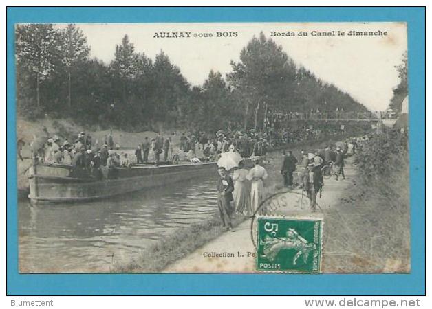 CPA - Circulé Bord Du Canal De L'Ourcq AULNAY SOUS BOIS  93 - Aulnay Sous Bois