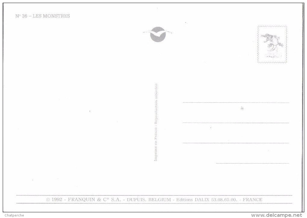 B.D. BANDE DESSINEE HUMOUR ILLUSTRATEUR FRANQUIN N° 36 LES MONSTRES ICI ON S'ECLATE - Autres & Non Classés
