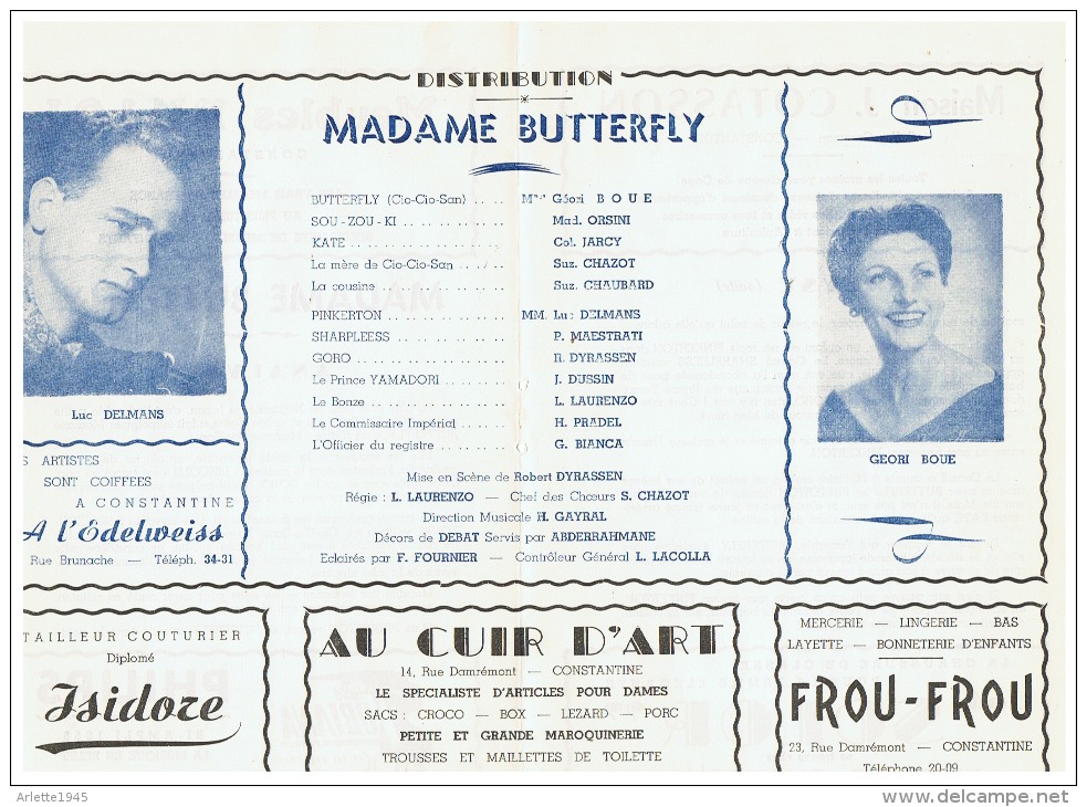 CONSTANTINE    MADAME BUTTERFLY - Théâtre & Déguisements