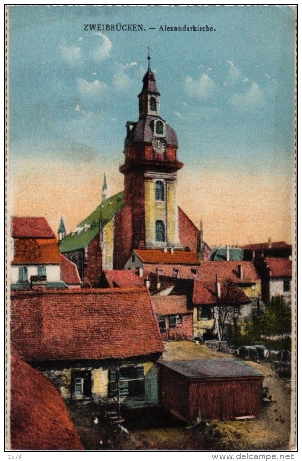 ALLEMAGNE - ZWEIBRUCKEN - Alexanderkirche - Très Très Rare - Carte Postée - Zweibruecken