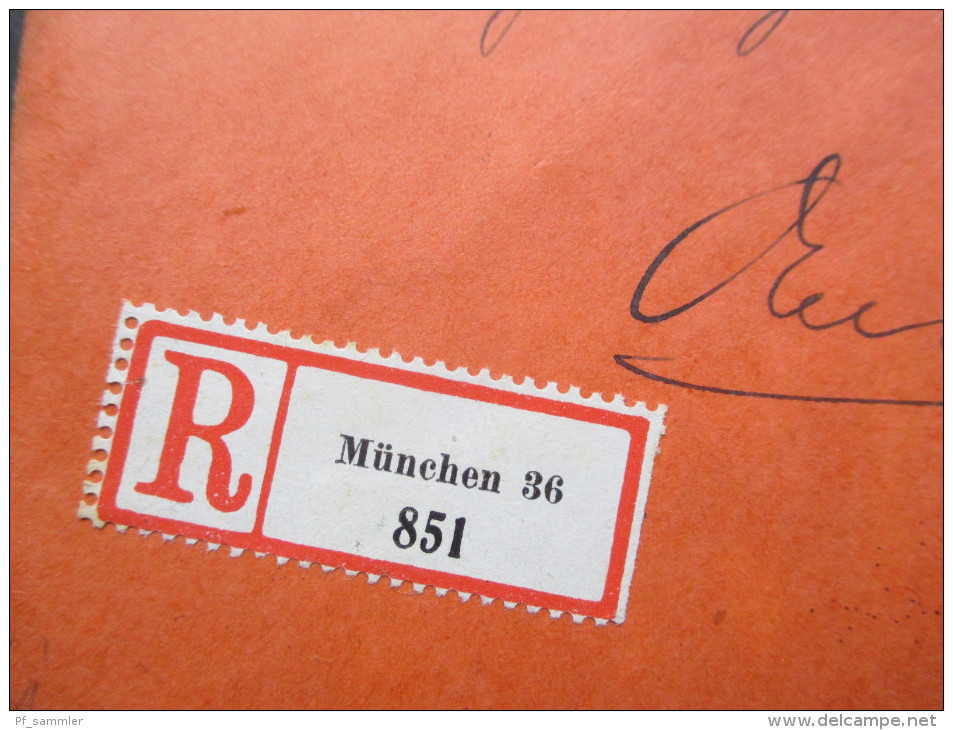 DR 1920/30er Jahre Einschreiben / R-Briefe Bayrische Postämter. 1 leerer R-Zettel! 22 Belege!! Sehr interessanter Posten