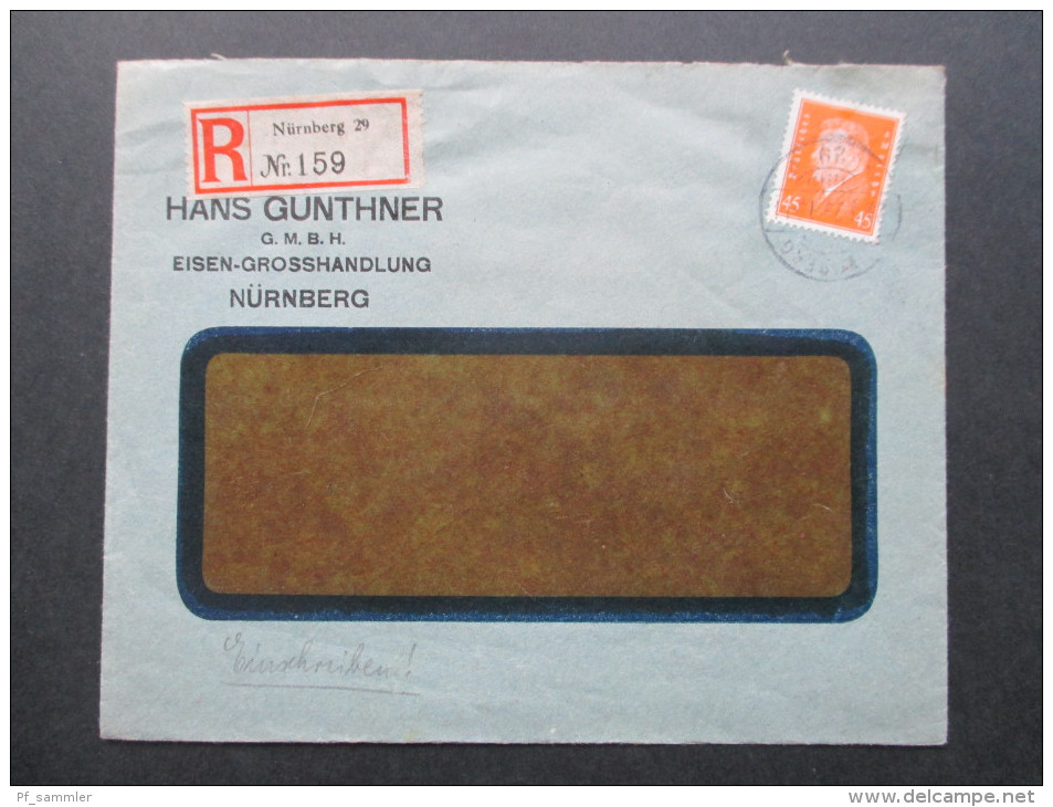 DR 1920/30er Jahre Einschreiben / R-Briefe Bayrische Postämter. 1 leerer R-Zettel! 22 Belege!! Sehr interessanter Posten