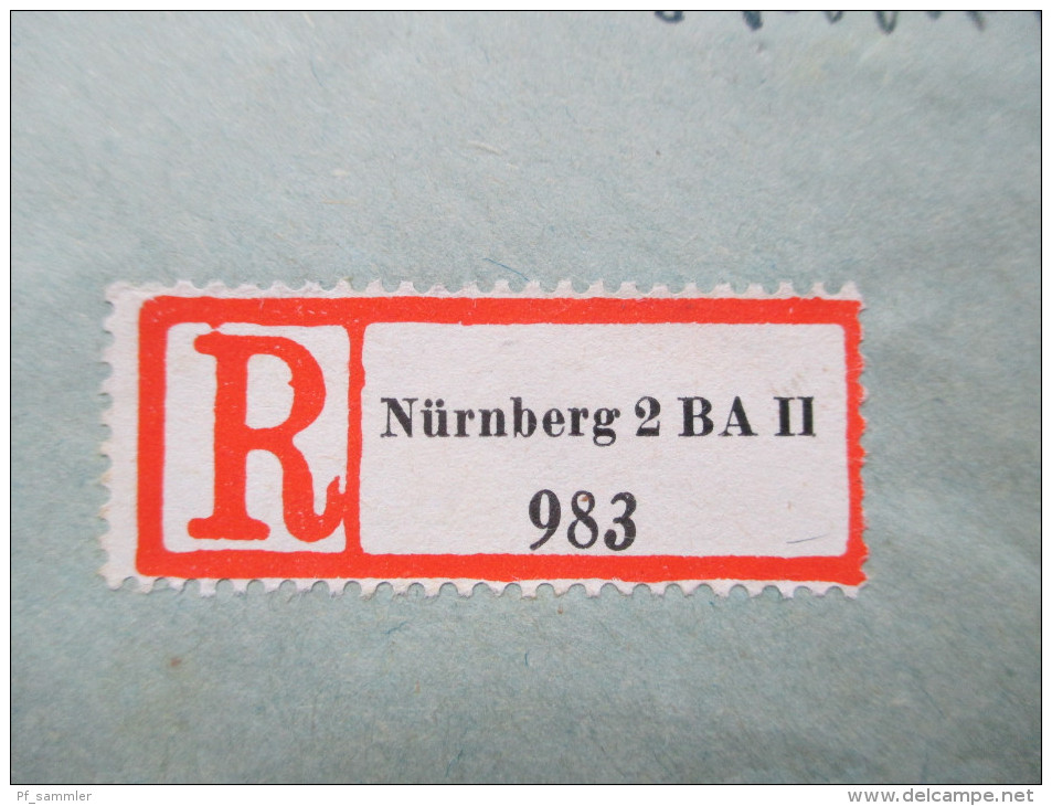 DR 1920/30er Jahre Einschreiben / R-Briefe Bayrische Postämter. 1 leerer R-Zettel! 22 Belege!! Sehr interessanter Posten