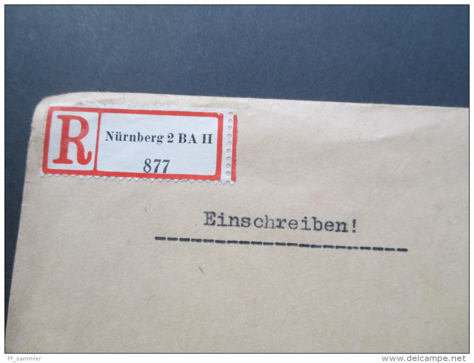 DR 1920/30er Jahre Einschreiben / R-Briefe Bayrische Postämter. 1 leerer R-Zettel! 22 Belege!! Sehr interessanter Posten