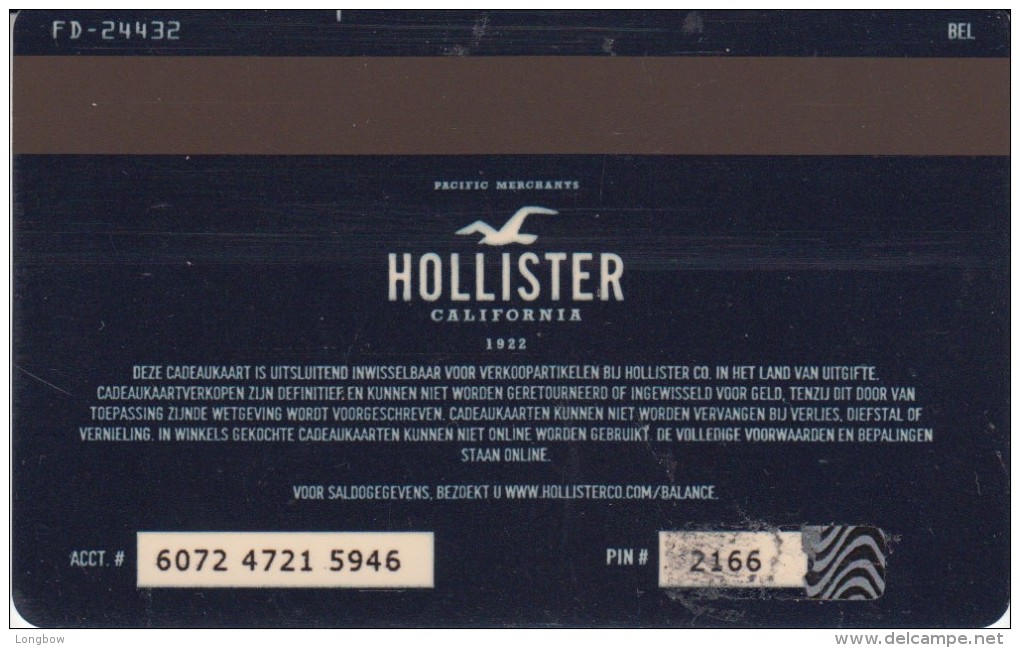 Aandringen talent Heel Gift Cards - Gift Card Holland Hollister Man in shirt