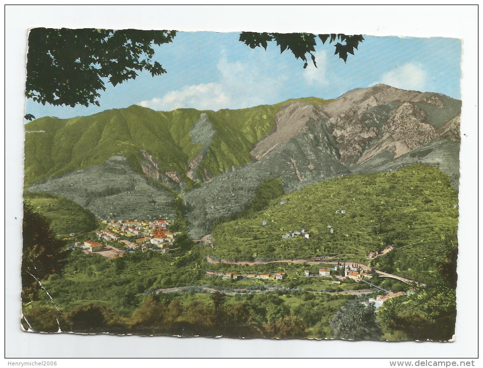 06 - Roquebiliere Vue D'ensemble Et Route Reliant Le Vieux Et Le Nouveau Village - Roquebilliere