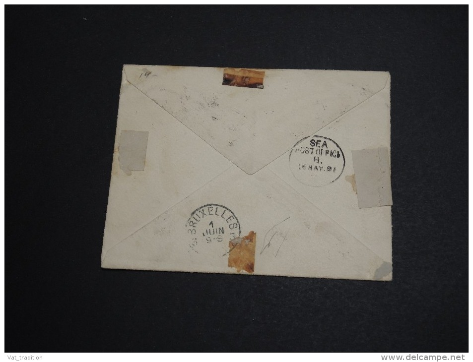GRANDE BRETAGNE / INDES - Entier Postal En Recom. Pour La Belgique 1891 ,affranchissement Incomplet - A Voir - L 2956 - 1882-1901 Empire