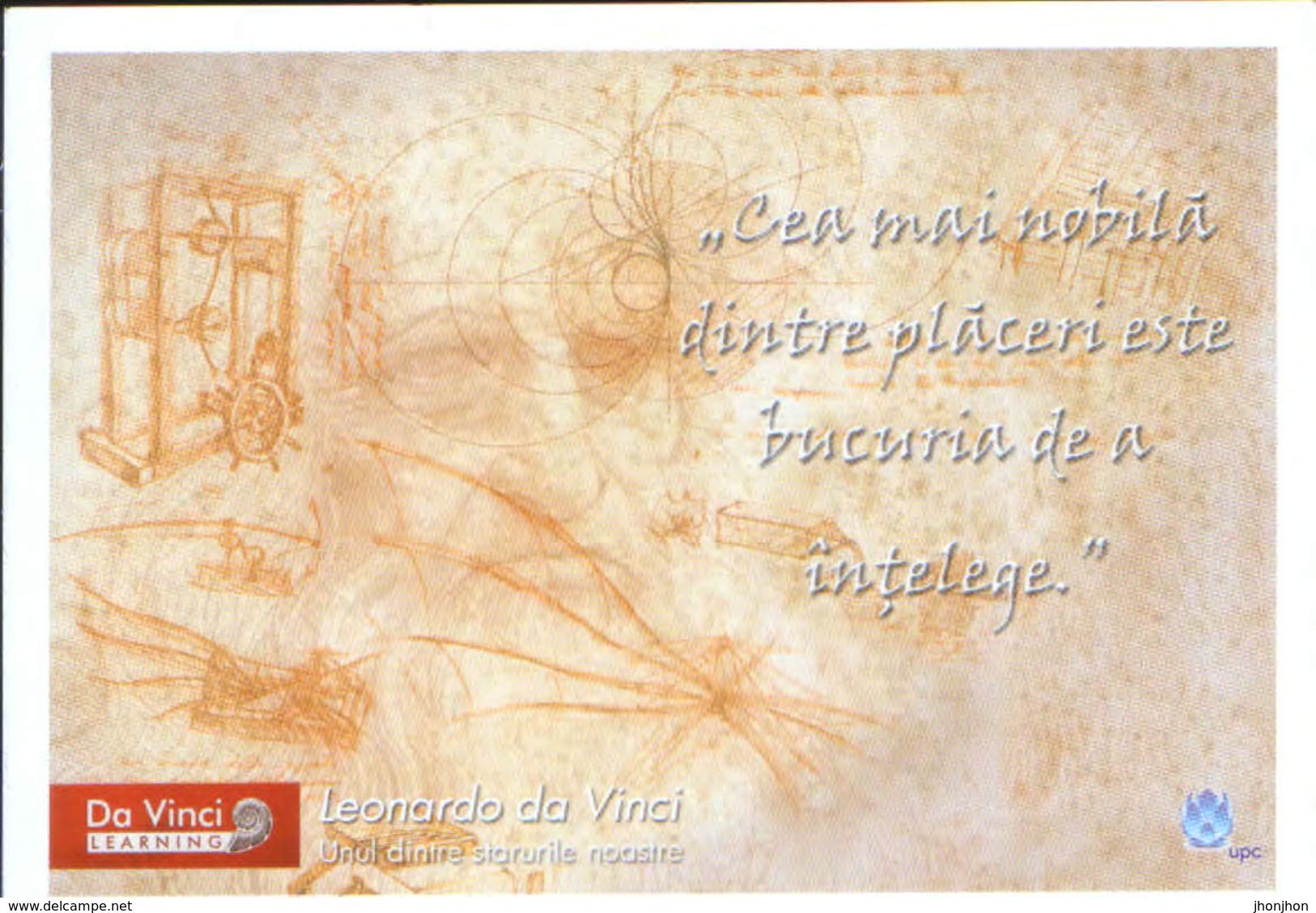Romania - Set Of 5 Postcards Unused,with Personalities And Nobel Laureates:L.Vinci,G.Galilei,A.Edison,M.Curie,A.Einstein - Nobelpreisträger