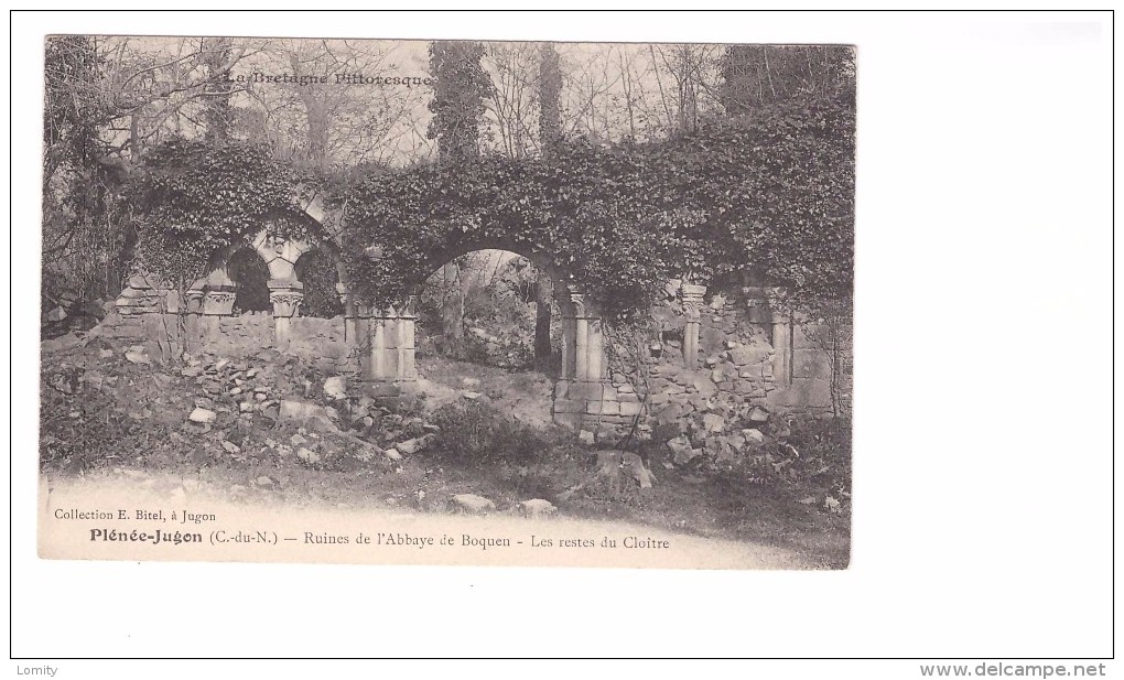 22 Plénée Jugon Ruines De L' Abbaye De Boquen Les Restes Du Cloitre Carte Non Voyagée - Plénée-Jugon