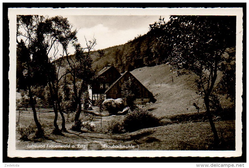 6676 - Alte Foto Ansichtskarte - Frauenwald Am Rennsteig - Fraubachmühle Mühle - N. Gel. Trinks - TOP - Schmiedefeld