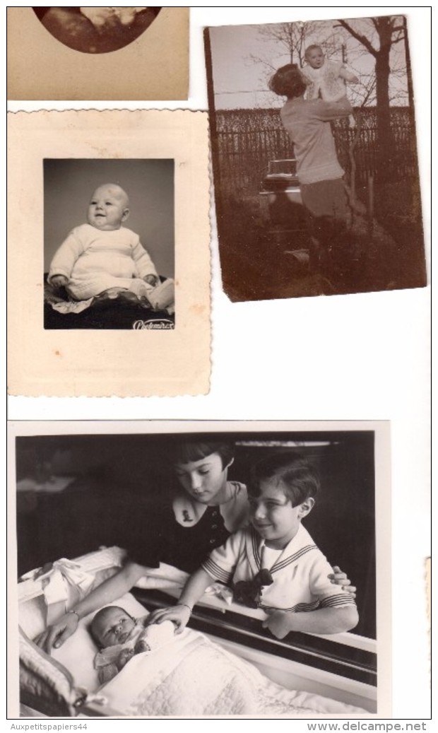 Gros Lot de 120 Photos Sympa sur le thème Nouveaux nés et Tout jeunes bébés avec et sans légendes de 1900 à 1960