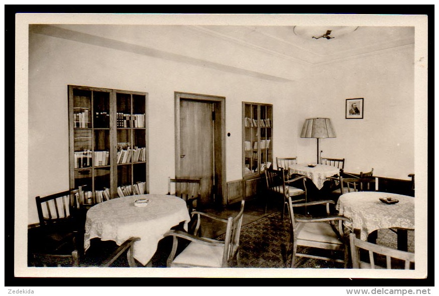 6678 - Alte Foto Ansichtskarte -  - FDGB Ferienheim Frauenwald Am Rennsteig - Bibliothekzimmer  - N. Gel.  - TOP - Schmiedefeld