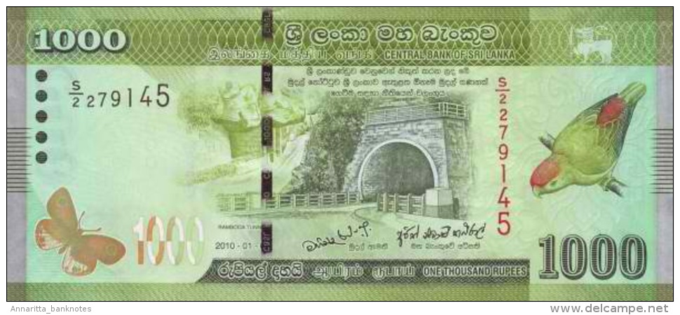 SRI LANKA 1000 RUPEES 2010 (2011) P-127 UNC  [ LK127a ] - Sri Lanka