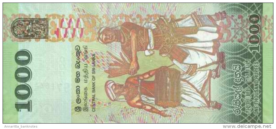 SRI LANKA 1000 RUPEES 2010 (2011) P-127 UNC  [ LK127a ] - Sri Lanka