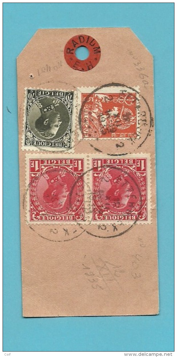 336+401+403 Op STAAL ZONDER WAARDE (Echantillon Sans Valeur) Per EXPRES Met Stempel ETTERBEEK - 1934-1935 Leopold III