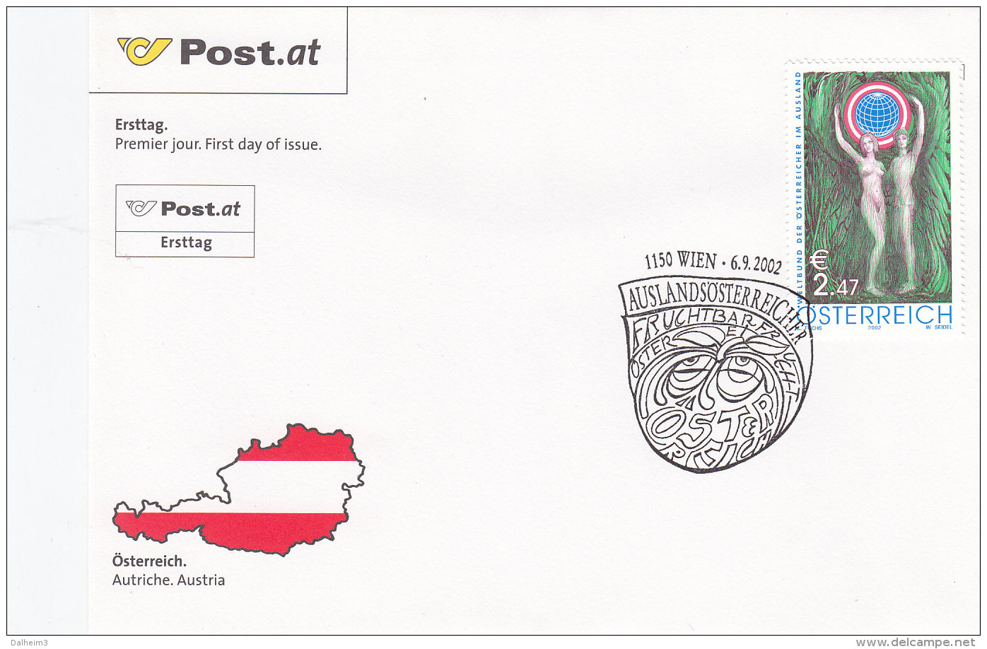 Österreich 2002 Nr. 2389 - Jahr Der Auslandsösterreicher - FDC Ersttagsbrief - FDC